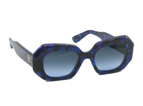 Lunettes de soleil Emmanuel Khanh Dixie 281 bleue vue avant